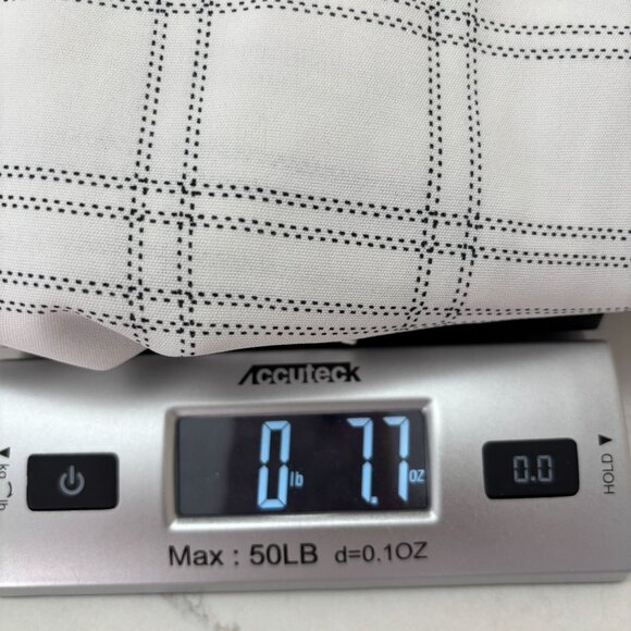 Bloomchic - Plaid Flutter Sleeve Pullover Blouse - White/Black - Size 14-16 - Picture 8 of 8